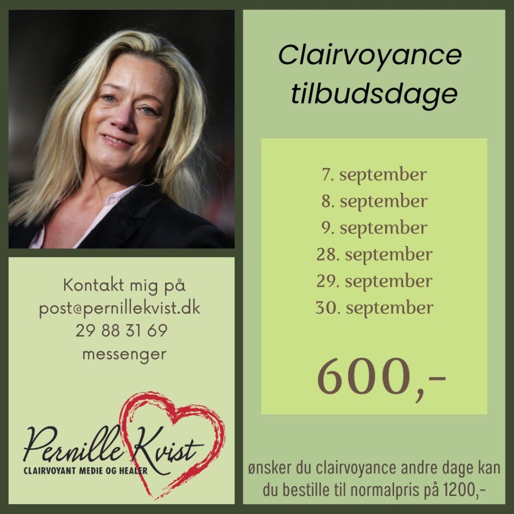 Pernille Kvist - clairvoyancedage - 10 oktober - insta feed