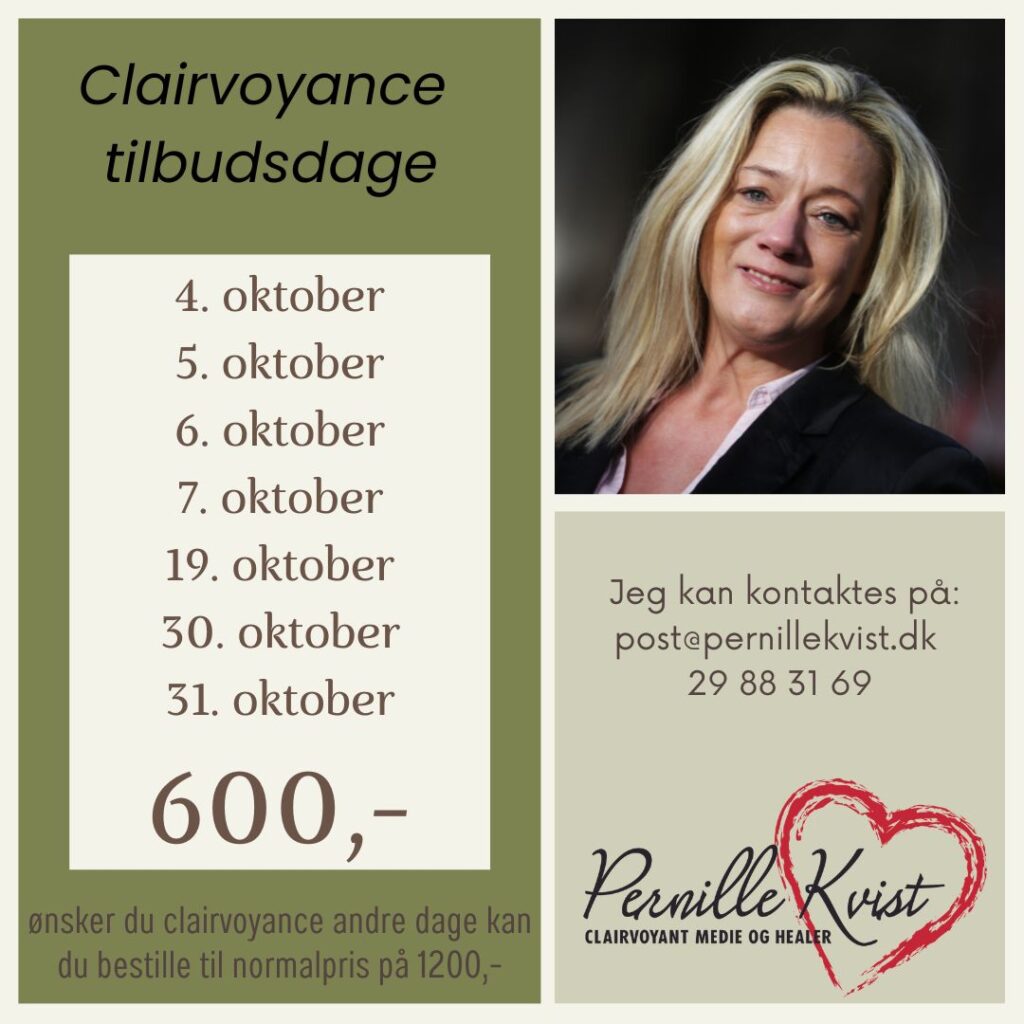 Pernille Kvist - clairvoyancedage - oktober - insta feed